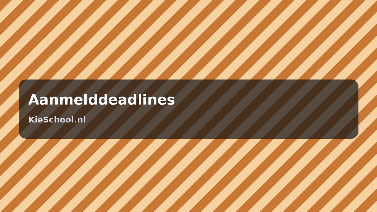Aanmelden voor de basisschool 2026–2027: deadlines in Amsterdam, Utrecht, Nijmegen en de rest van Nederland