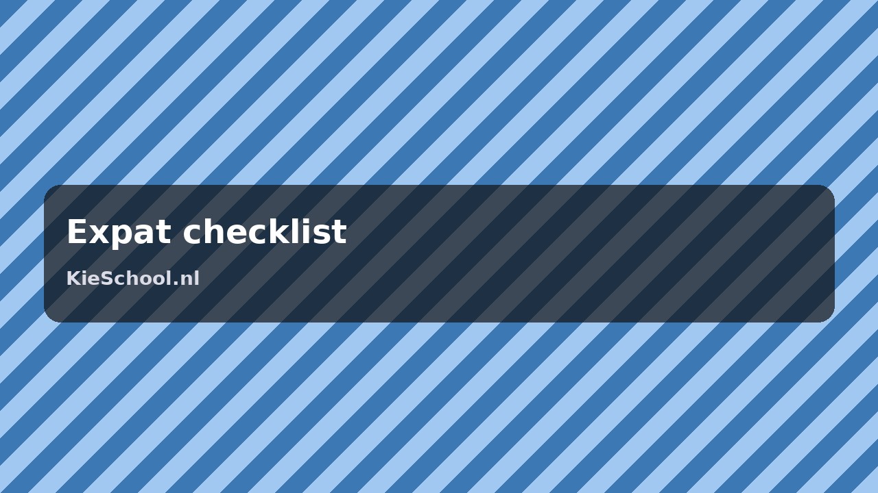 First Weeks in a Dutch Primary School: An Expat Checklist